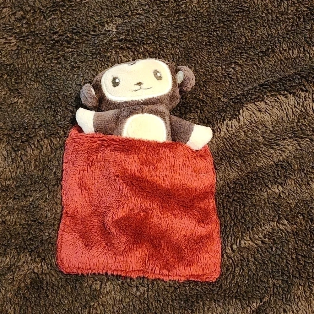 Gymboree Mischievous Monkey   brown lovey security blanket puppet